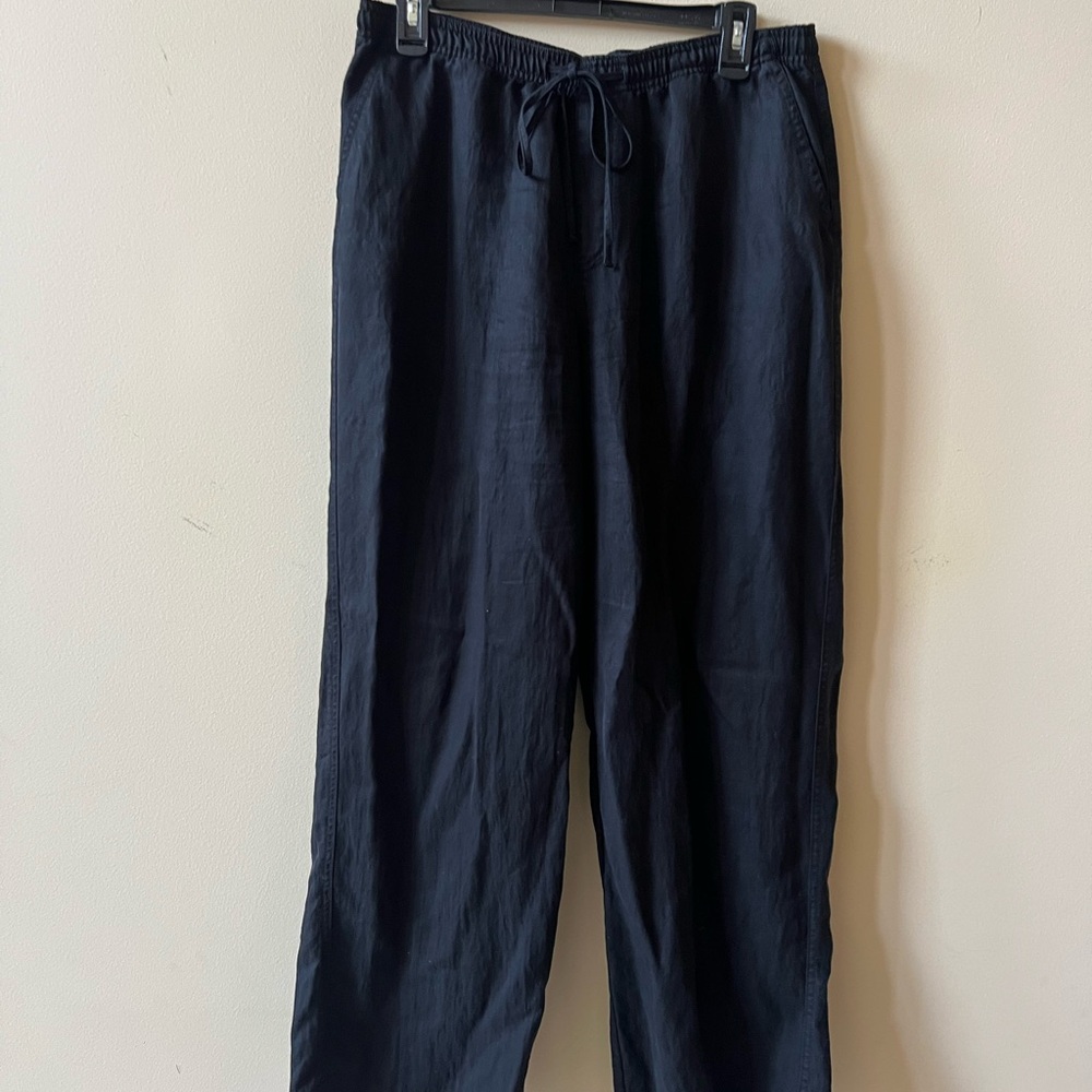 Zara Black Relaxed Fit Elastic Waist